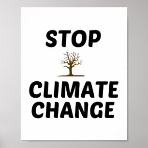 KLIMAATVERANDERING STOP POSTER