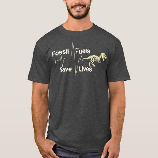 Klimaatverandering tegengaan Antissocialisme Fossi T-shirt (Voorkant)