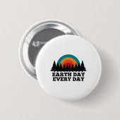 Klimaatverandering tegengaan: Save the Planet Eart Ronde Button 5,7 Cm (Voorkant /achterkant)