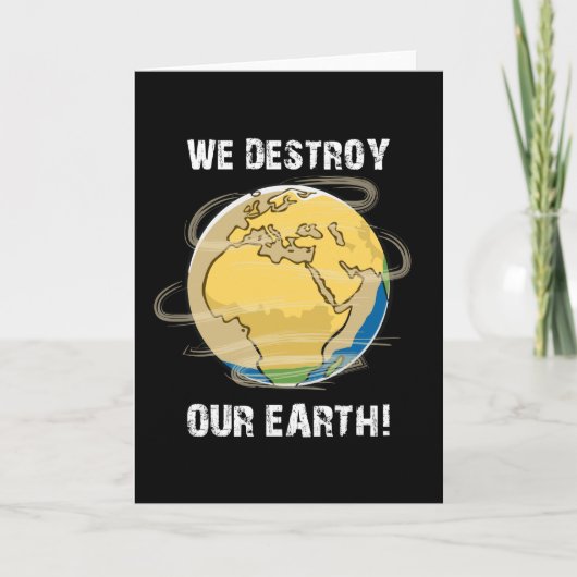 Klimaatverandering Toekomstige CO2-planeet Aarde G Kaart (Voorkant)