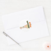 klimaatverandering twee ronde sticker (Envelop)