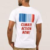 Klimaatverandering van de wereldwijde opwarming va t-shirt (Achterkant)