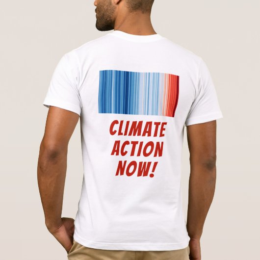 Klimaatverandering van de wereldwijde opwarming va t-shirt (Achterkant)