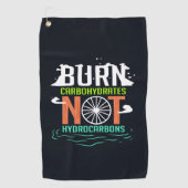 Klimaatverandering Verbrand koolhydraten Niet Kool Golfhanddoek (Voorkant)