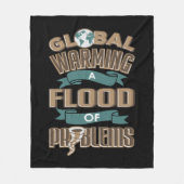 Klimaatverandering Wereldwijde opwarming Overvloed Fleece Deken (Voorkant)