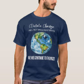 KLIMAATVERANDERING ZAL MANNEN NIET VERWERKEN T-SHIRT (Voorkant)