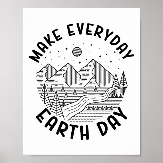 Klimaatverandering zorgt ervoor dat de dag van de  poster (Voorkant)