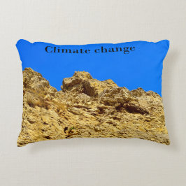 Klimaatverandering zorgt voor het milieu accent kussen