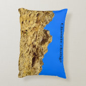 Klimaatverandering zorgt voor het milieu accent kussen (Achterkant (Verticaal))