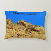 Klimaatverandering zorgt voor het milieu accent kussen (Achterkant)