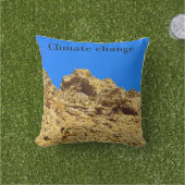 Klimaatverandering zorgt voor het milieu buitenkussen (Gras)