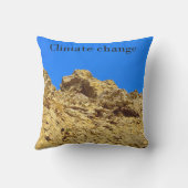 Klimaatverandering zorgt voor het milieu buitenkussen (Achterkant)