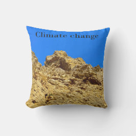 Klimaatverandering zorgt voor het milieu buitenkussen