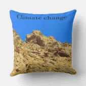 Klimaatverandering zorgt voor het milieu buitenkussen (Achterkant)