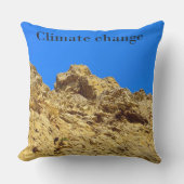 Klimaatverandering zorgt voor het milieu buitenkussen (Voorkant)