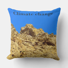 Klimaatverandering zorgt voor het milieu buitenkussen