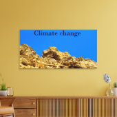 Klimaatverandering zorgt voor het milieu canvas afdruk (Insitu (Woonkamer))