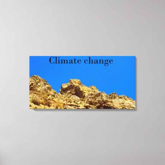 Klimaatverandering zorgt voor het milieu canvas afdruk (Voorkant)