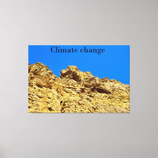 Klimaatverandering zorgt voor het milieu canvas afdruk (Voorkant)