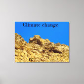 Klimaatverandering zorgt voor het milieu canvas afdruk (Voorkant)