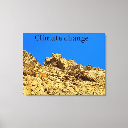 Klimaatverandering zorgt voor het milieu canvas afdruk (Voorkant)