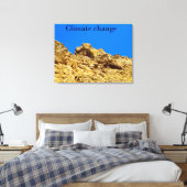 Klimaatverandering zorgt voor het milieu canvas afdruk (Insitu (Slaapkamer))
