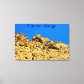 Klimaatverandering zorgt voor het milieu canvas afdruk (Voorkant)