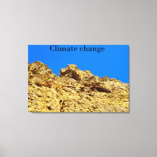 Klimaatverandering zorgt voor het milieu canvas afdruk (Voorkant)