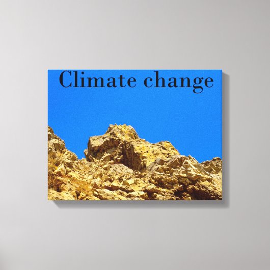 Klimaatverandering zorgt voor het milieu canvas afdruk (Voorkant)