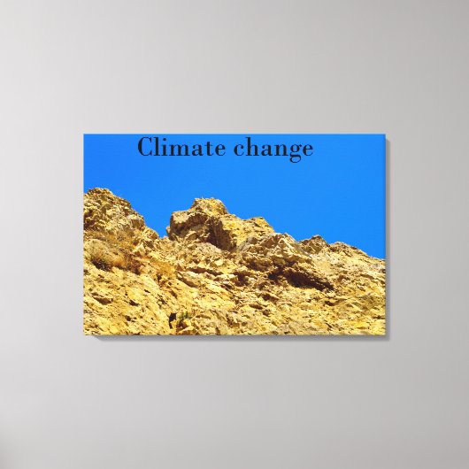 Klimaatverandering zorgt voor het milieu canvas afdruk (Voorkant)