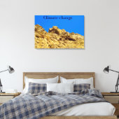 Klimaatverandering zorgt voor het milieu canvas afdruk (Insitu (Slaapkamer))