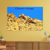 Klimaatverandering zorgt voor het milieu canvas afdruk (Insitu (Woonkamer))