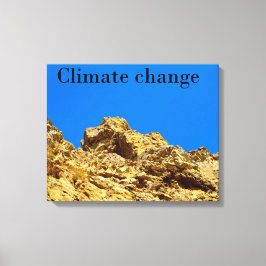Klimaatverandering zorgt voor het milieu canvas afdruk