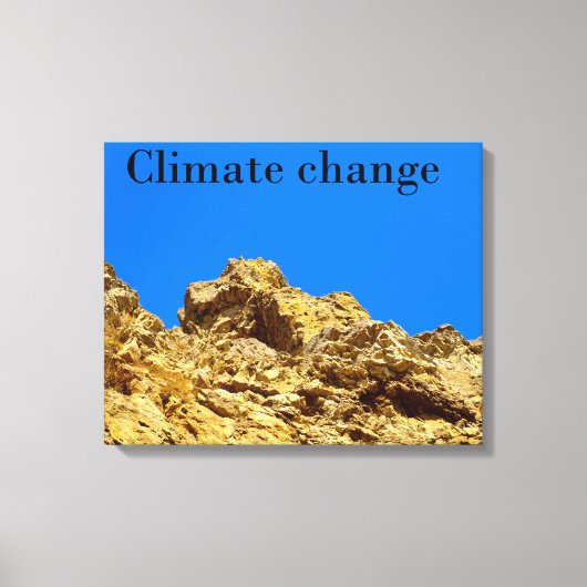 Klimaatverandering zorgt voor het milieu canvas afdruk (Voorkant)