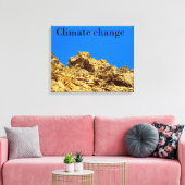 Klimaatverandering zorgt voor het milieu canvas afdruk (Insitu (Woonkamer))