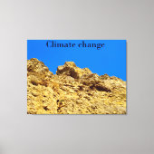 Klimaatverandering zorgt voor het milieu canvas afdruk (Voorkant)