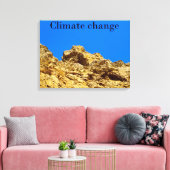 Klimaatverandering zorgt voor het milieu canvas afdruk (Insitu (Woonkamer))