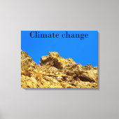 Klimaatverandering zorgt voor het milieu canvas afdruk (Voorkant)