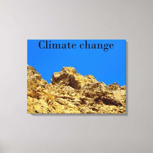 Klimaatverandering zorgt voor het milieu canvas afdruk (Voorkant)