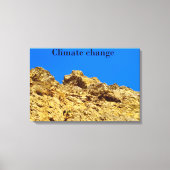 Klimaatverandering zorgt voor het milieu canvas afdruk (Voorkant)