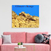 Klimaatverandering zorgt voor het milieu canvas afdruk (Insitu (Woonkamer))