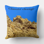 Klimaatverandering zorgt voor het milieu kussen (Achterkant)