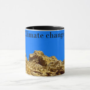 Klimaatverandering zorgt voor het milieu mok
