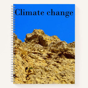 Klimaatverandering zorgt voor het milieu notitieboek