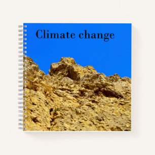 Klimaatverandering zorgt voor het milieu notitieboek