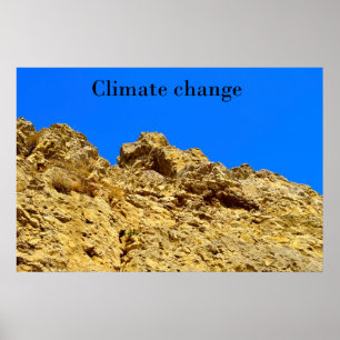 Klimaatverandering zorgt voor het milieu poster
