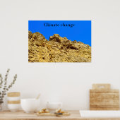 Klimaatverandering zorgt voor het milieu poster (Keuken)
