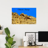 Klimaatverandering zorgt voor het milieu poster (Thuiskantoor)