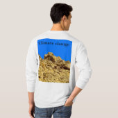 Klimaatverandering zorgt voor het milieu t-shirt (Achterkant volledig)