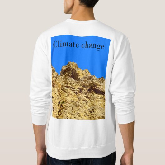 Klimaatverandering zorgt voor het milieu trui (Achterkant)